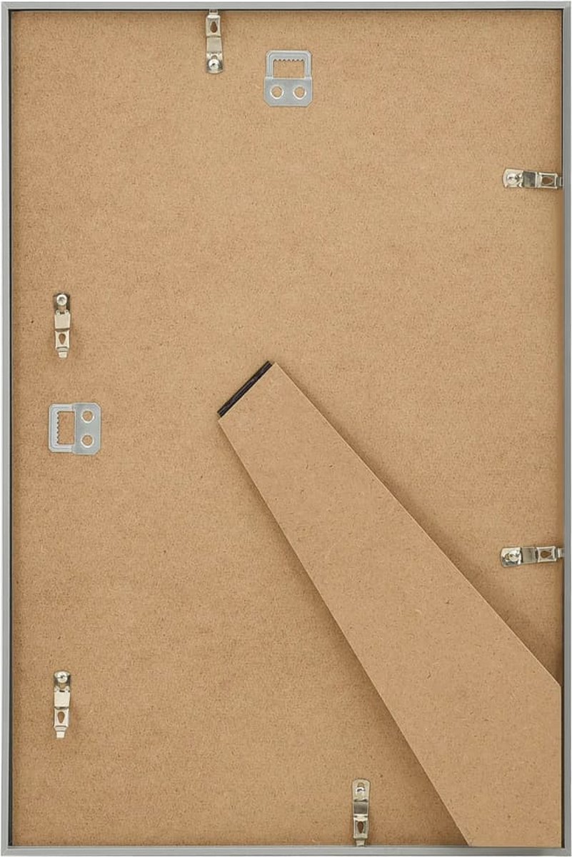 Vidaxl Fotolijsten 3 St Voor Wand Of Tafel 28x35 Cm Mdf Zilverkleurig - Silver