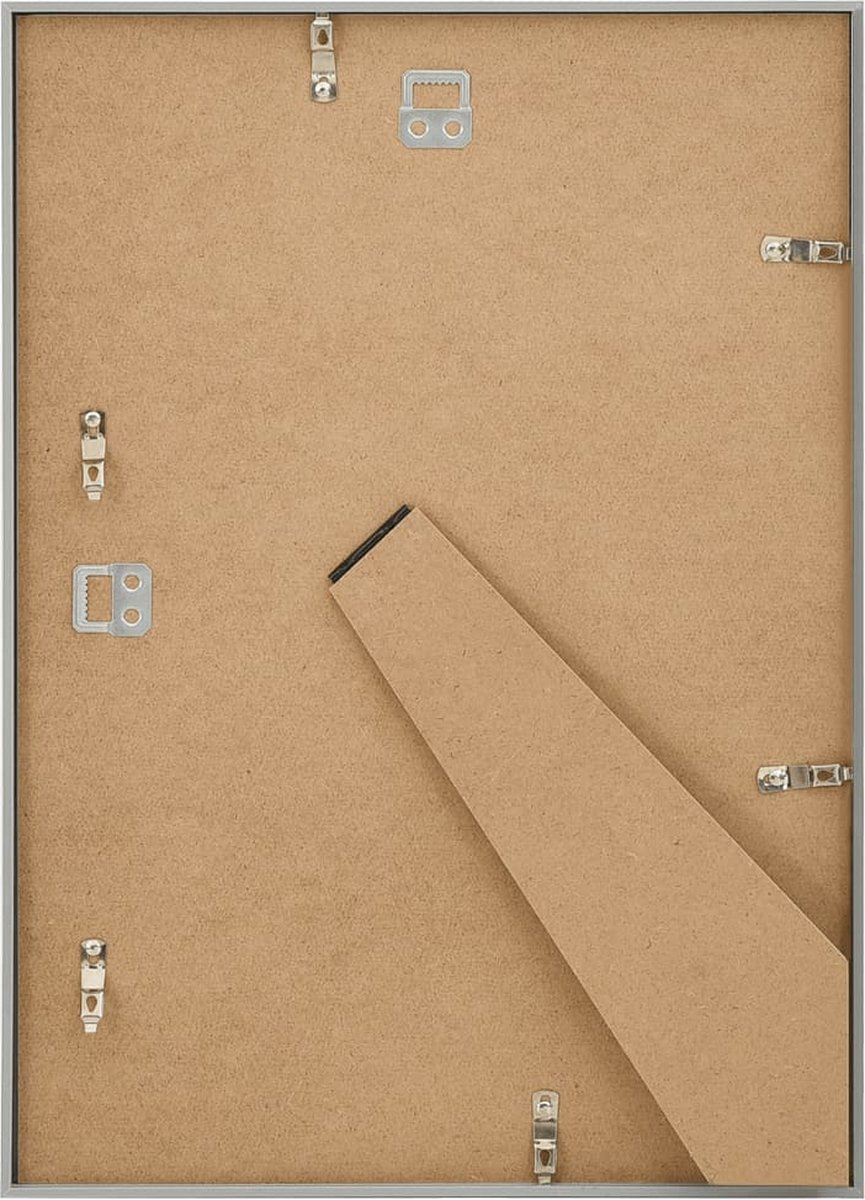 Vidaxl Fotolijsten 3 St Voor Wand Of Tafel 29,7x42 Cm Mdf Zilverkleur - Silver