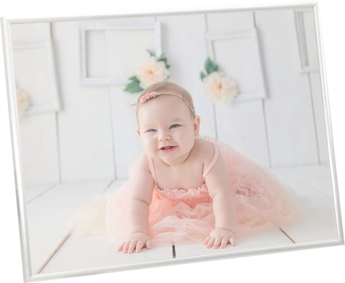 Vidaxl Fotolijsten 5 St Voor Wand Of Tafel 40x50 Cm Mdf Zilverkleurig - Silver