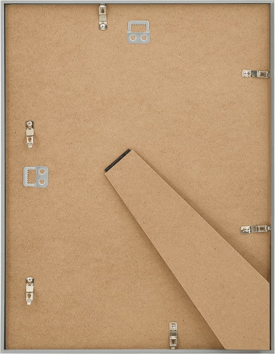 Vidaxl Fotolijsten 5 St Voor Wand Of Tafel 40x50 Cm Mdf Zilverkleurig - Silver