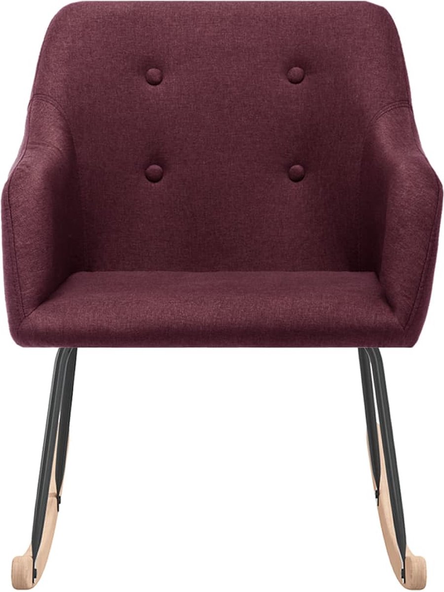 Vidaxl Schommelstoel Stof - Paars