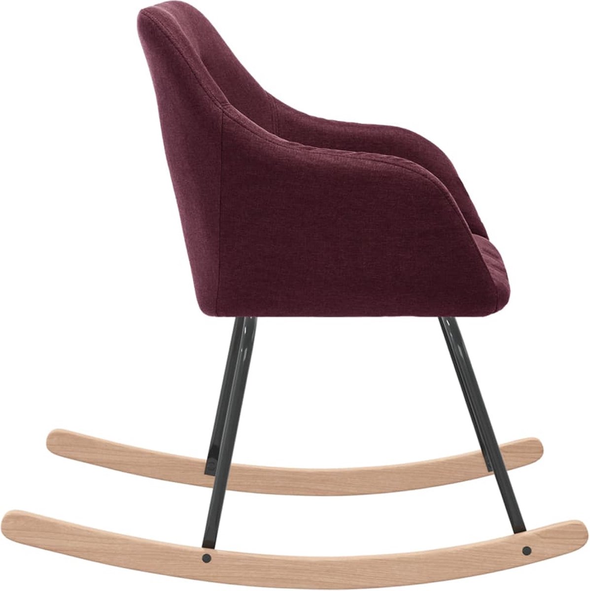 Vidaxl Schommelstoel Stof - Paars