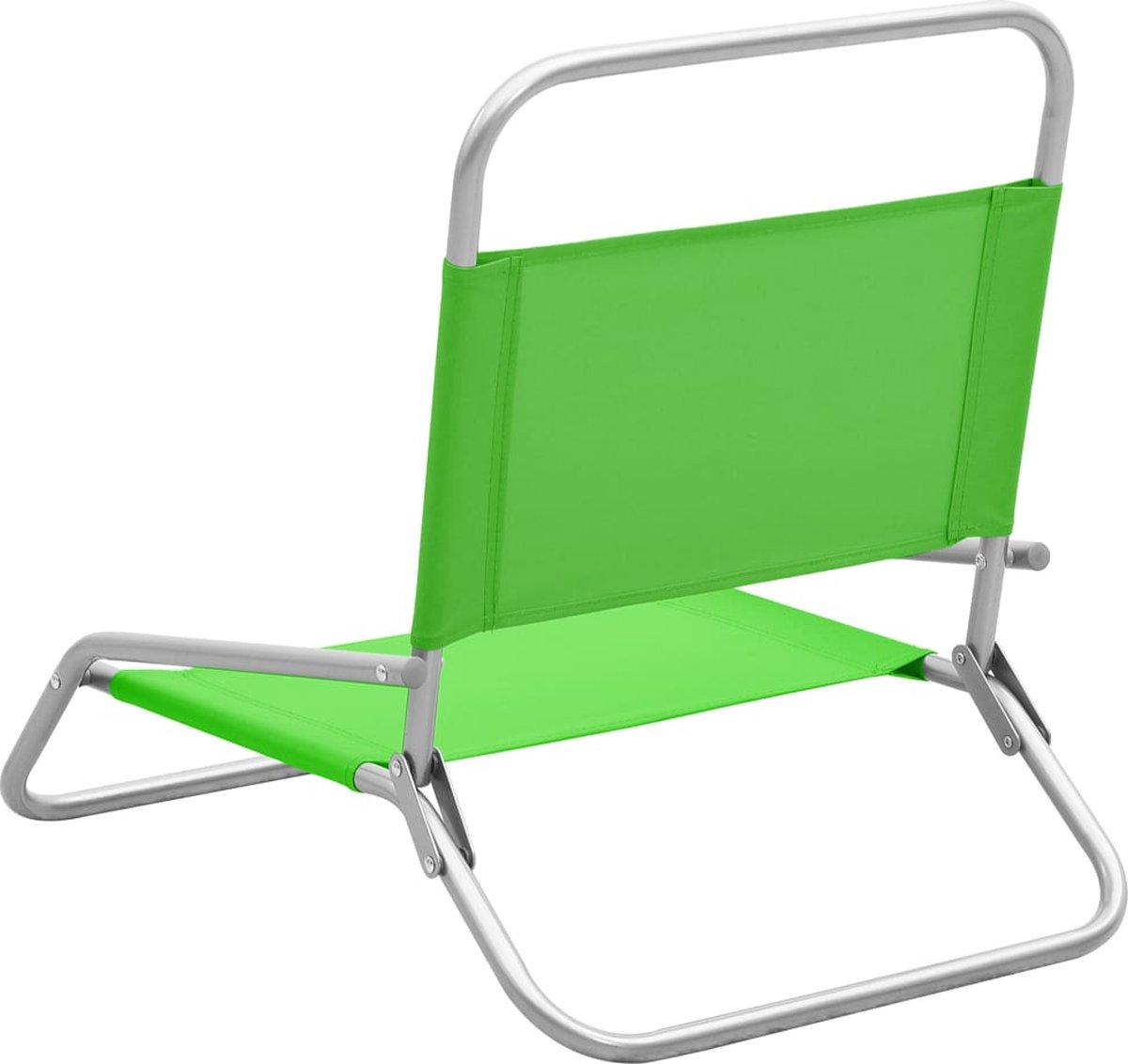 Vidaxl Strandstoelen 2 St Inklapbaar Stof - Groen