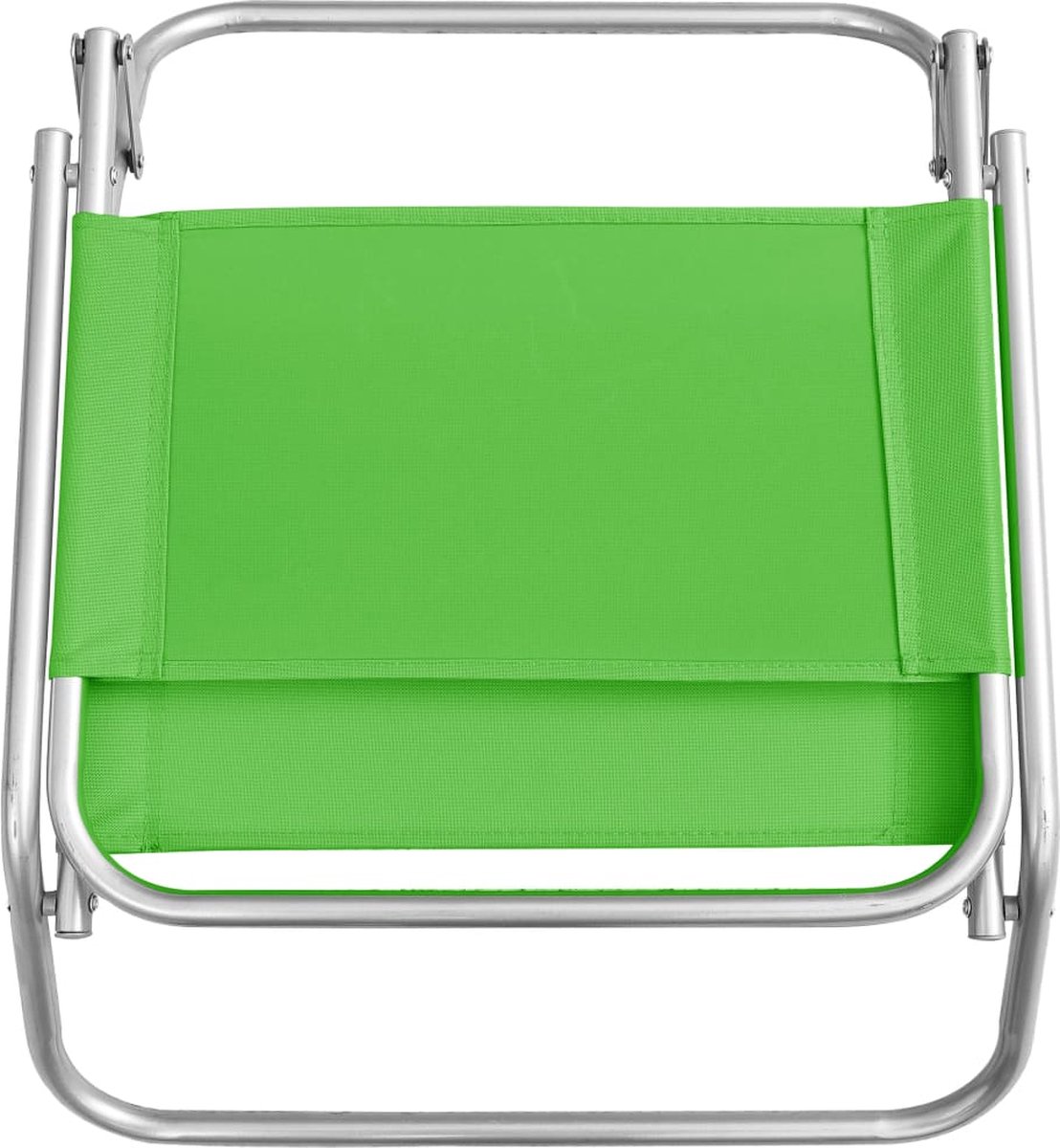 Vidaxl Strandstoelen 2 St Inklapbaar Stof - Groen