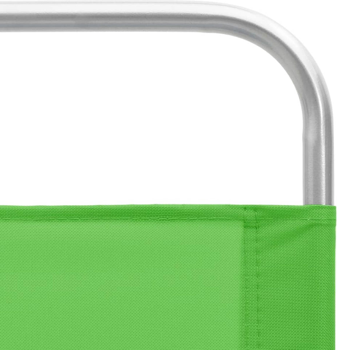 Vidaxl Strandstoelen 2 St Inklapbaar Stof - Groen