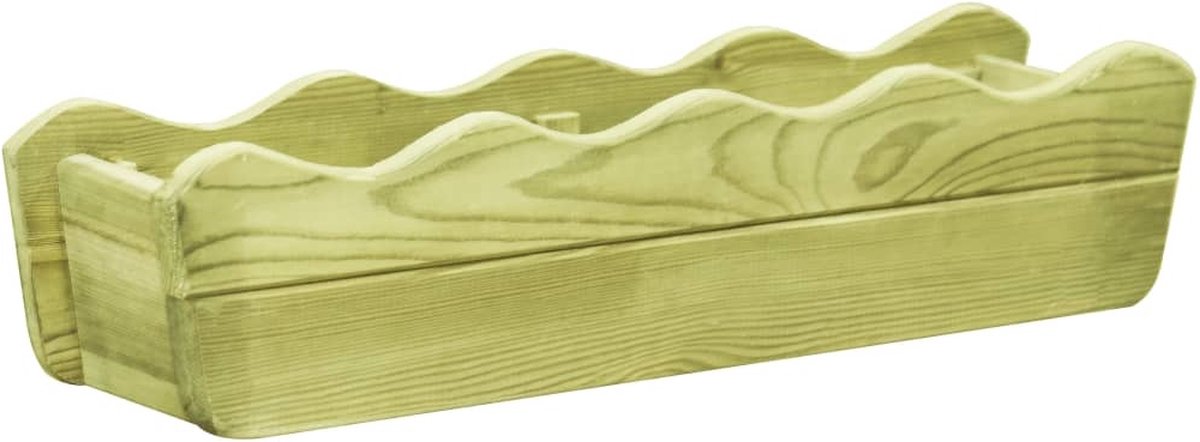 Vidaxl Plantenbak Verhoogd 80x18x18 Cm Geïmpregneerd Grenenhout - Verde