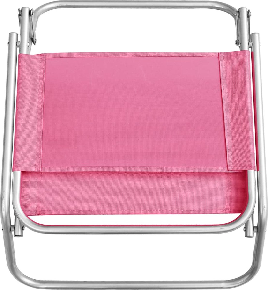 Vidaxl Strandstoelen 2 St Inklapbaar Stof - Roze