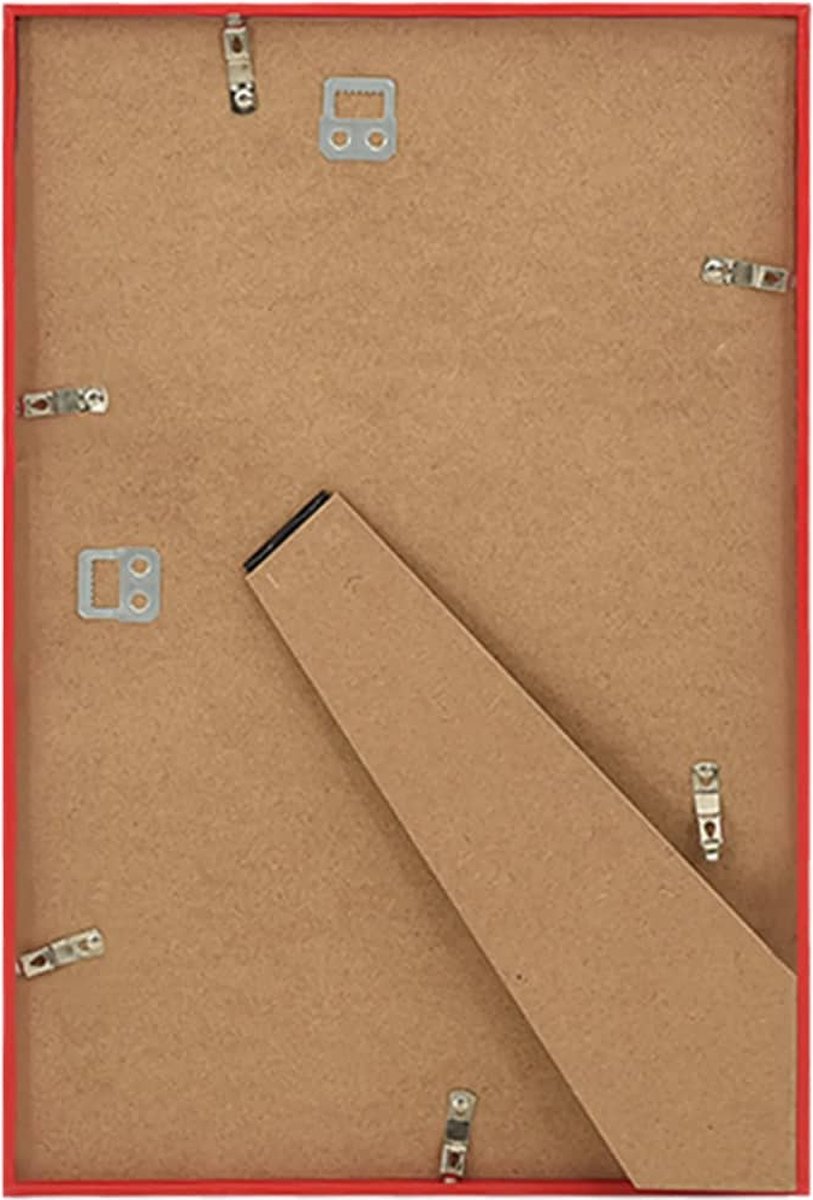 Vidaxl Fotolijsten 3 St Voor Wand Of Tafel 13x18 Cm Mdf - Rood