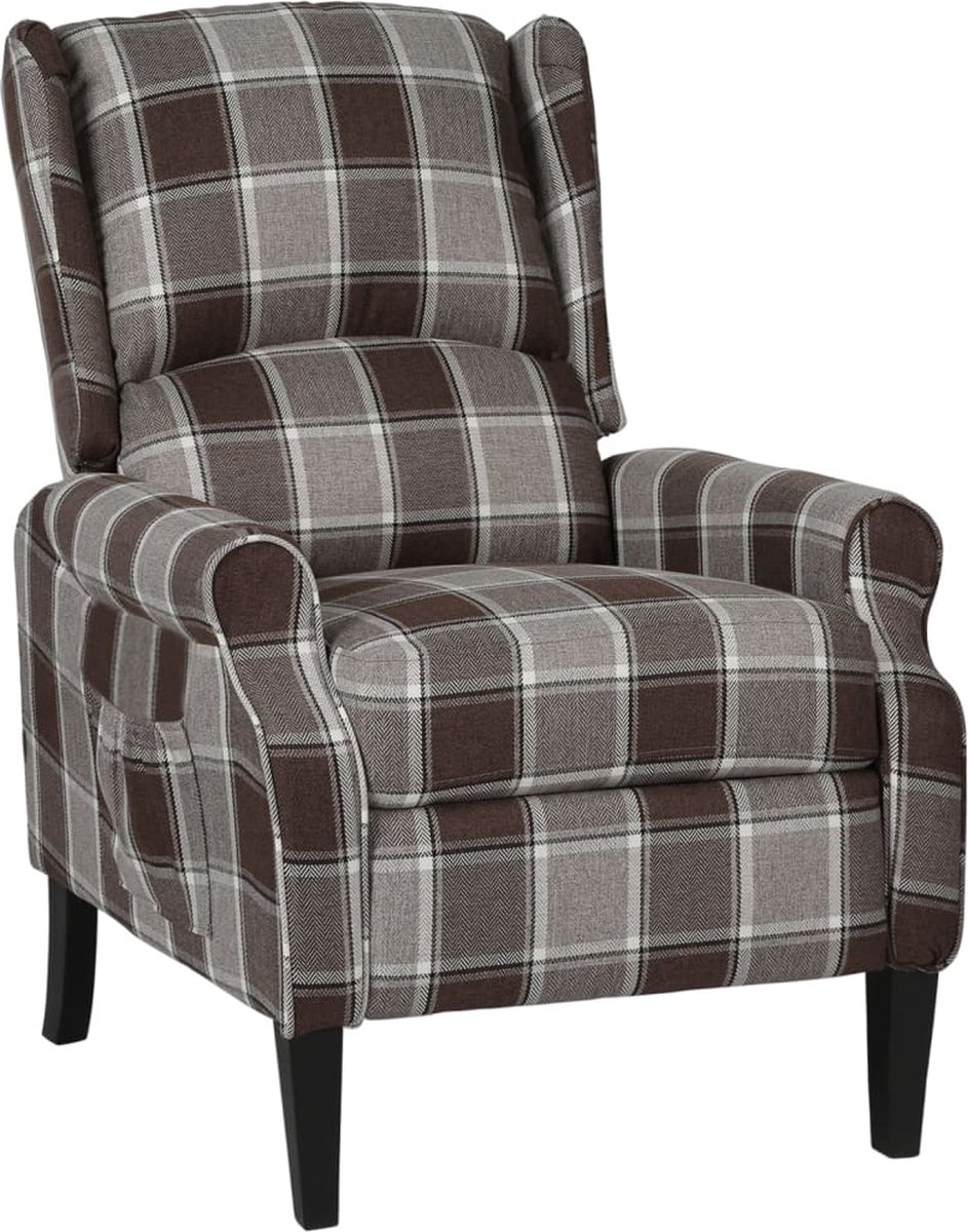 Vidaxl Fauteuil Stof - Bruin