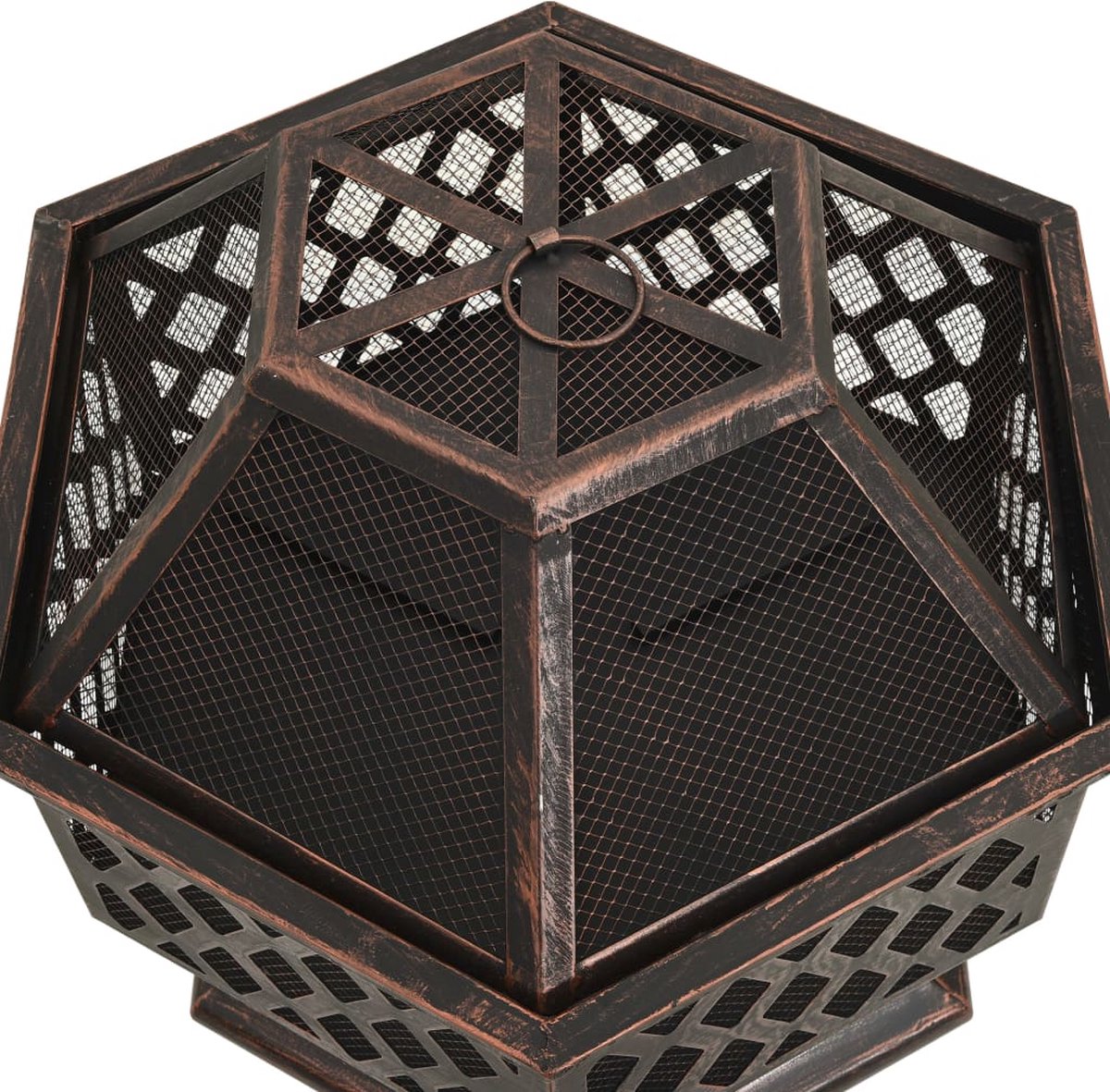 Vidaxl Vuurplaats Met Pook Xxl 62x54x56 Cm Staal - Zwart