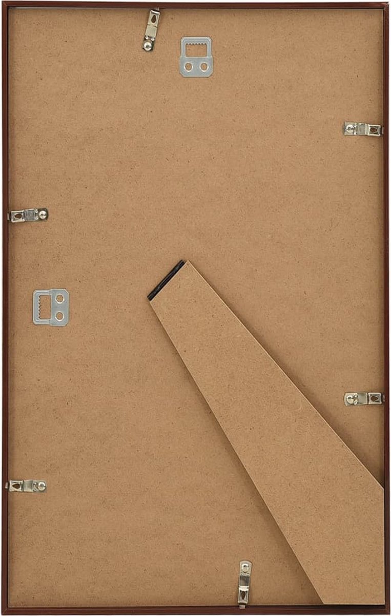 Vidaxl Fotolijsten 3 St Voor Wand Of Tafel 13x18 Cm Mdf Bronskleurig - Bruin