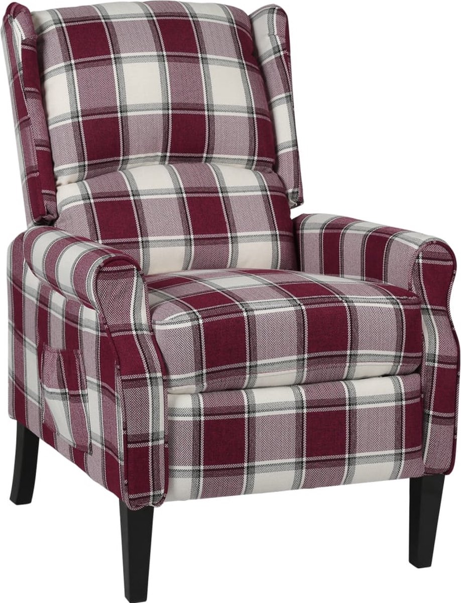 Vidaxl Fauteuil Stof - Rood