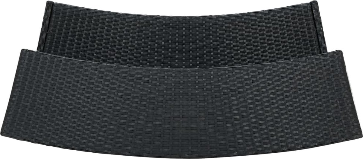 Vidaxl Tuinbartafel 120x55x110 Cm Poly Rattan - Zwart