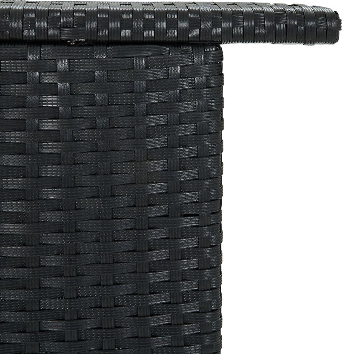 Vidaxl Tuinbartafel 120x55x110 Cm Poly Rattan - Zwart
