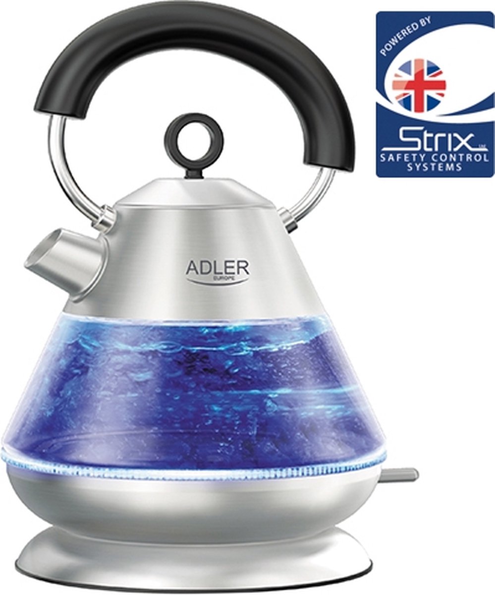 Adler Ad 1282 - Waterkoker - Glas - 1.5 Liter - Syrix
