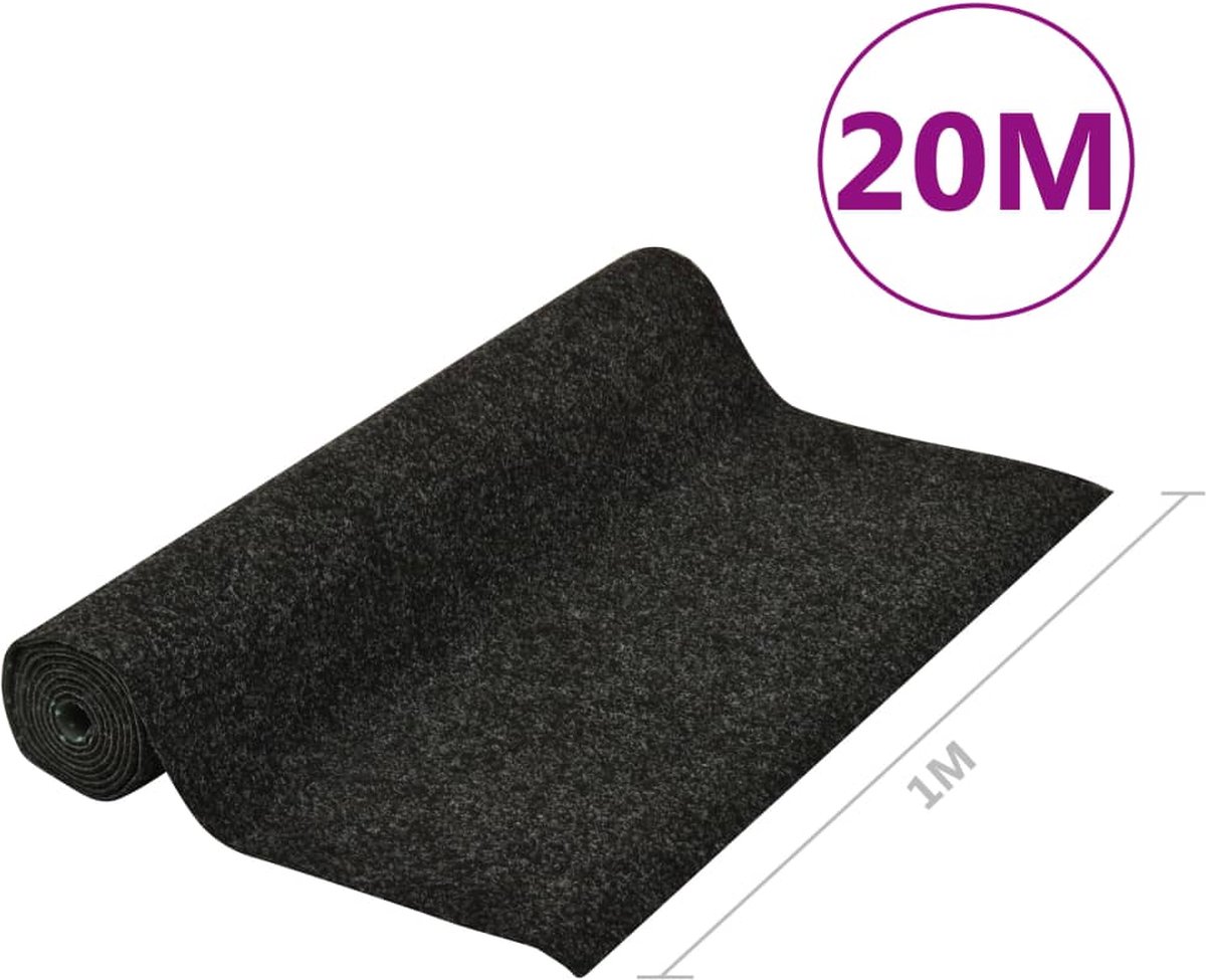 Vidaxl Kunstgras Met Noppen 20x1 M Antraciet