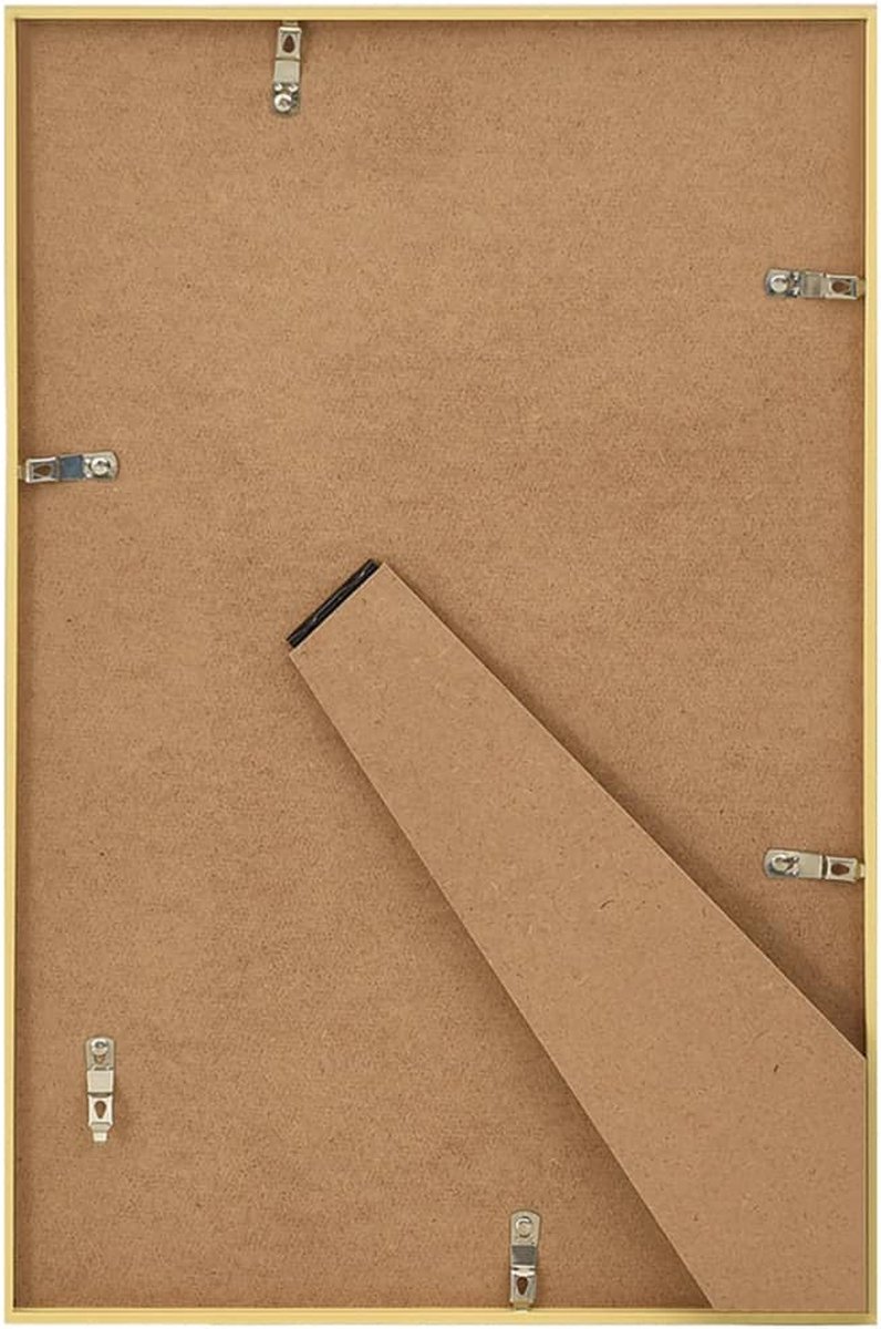 Vidaxl Fotolijsten 3 St Voor Wand Of Tafel 21x29,7 Cm Mdfkleurig - Goud