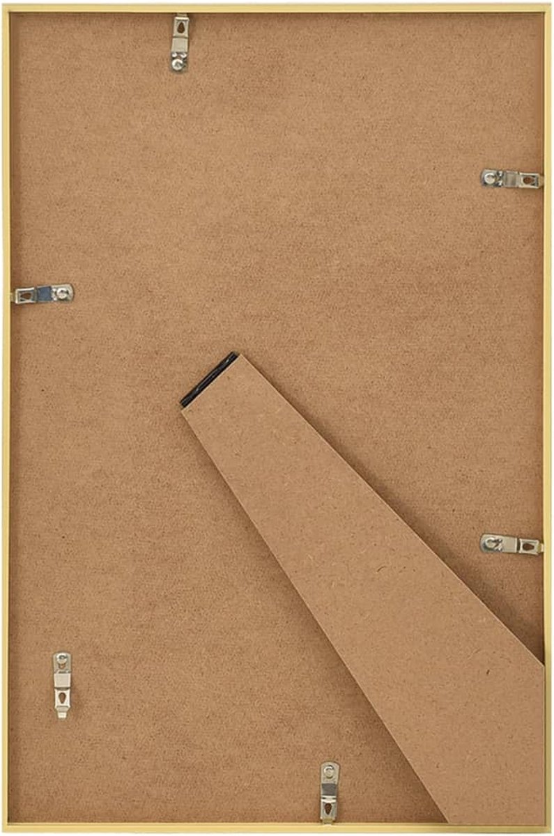 Vidaxl Fotolijsten 3 St Voor Wand Of Tafel 21x29,7 Cm Mdfkleurig - Goud