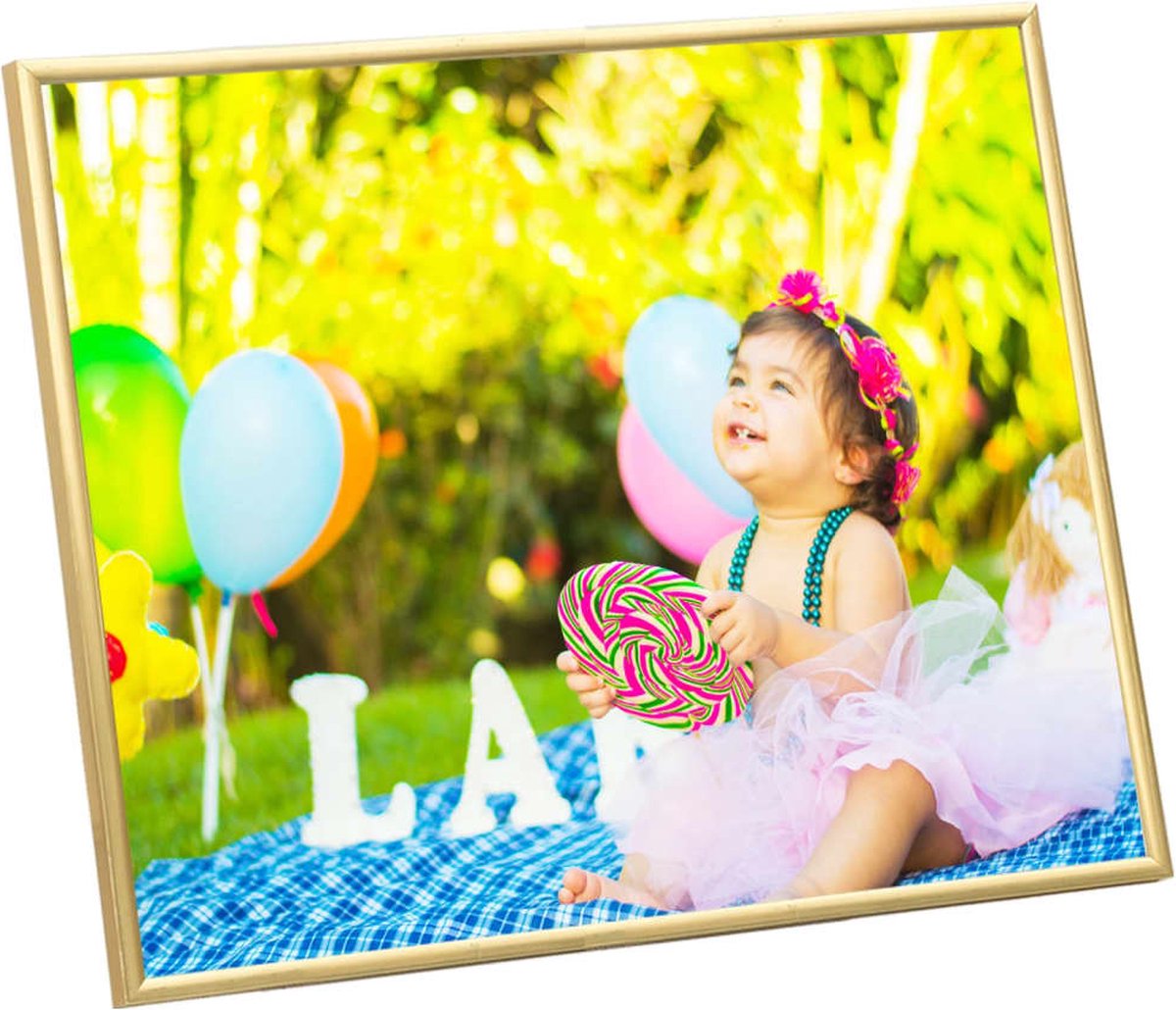 Vidaxl Fotolijsten 3 St Voor Wand Of Tafel 21x29,7 Cm Mdfkleurig - Goud