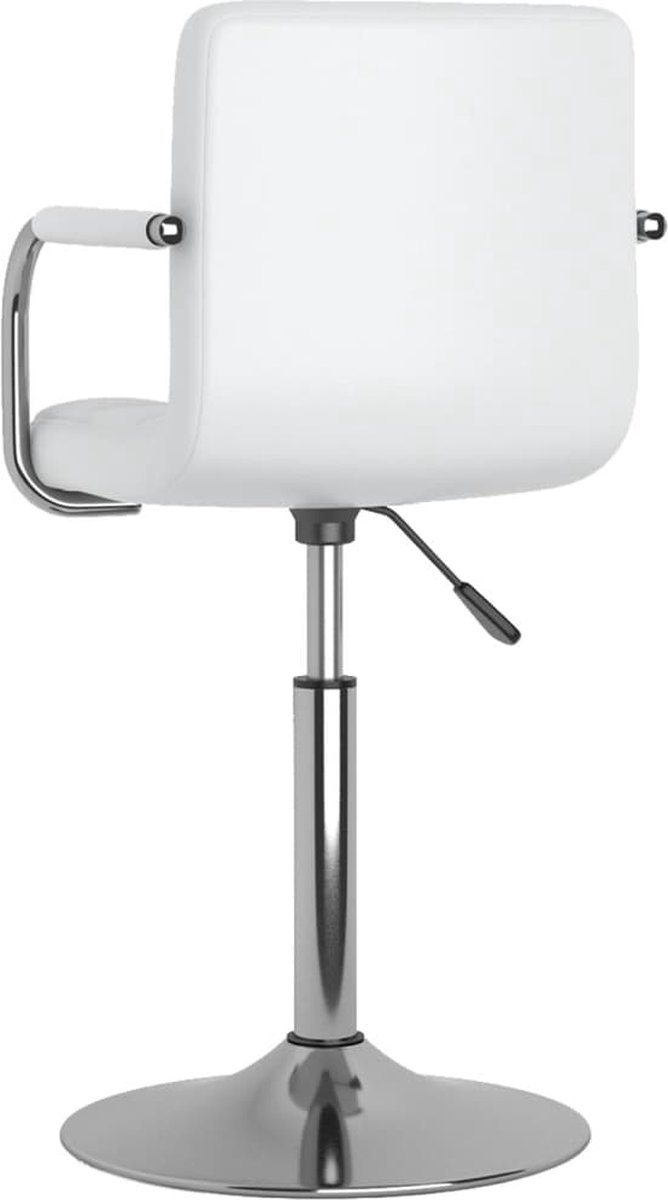 Vidaxl Eetkamerstoelen 2 St Draaibaar Kunstleer - Wit