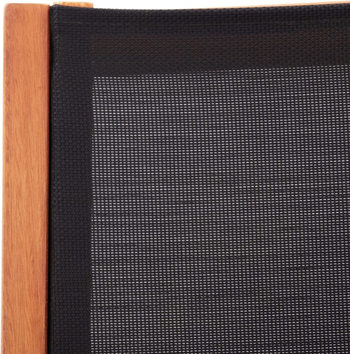 Vidaxl Loungestoel Massief Eucalyptushout En Textileen - Zwart