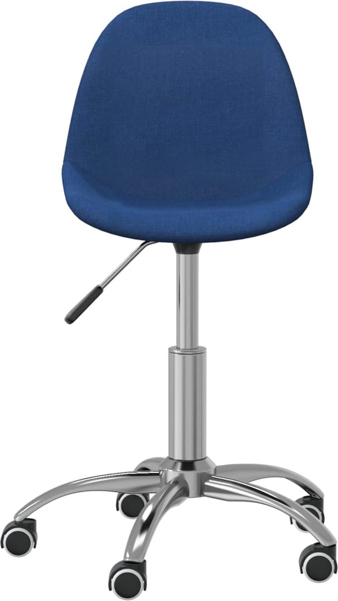 Vidaxl Eetkamerstoelen Draaibaar 4 St Stof - Blauw