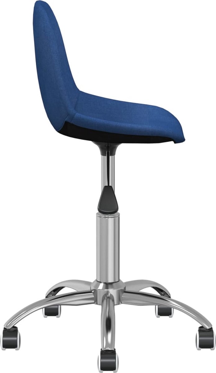 Vidaxl Eetkamerstoelen Draaibaar 4 St Stof - Blauw