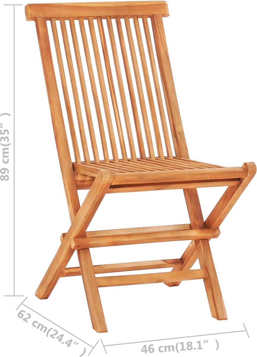 Vidaxl 3-delige Bistroset Mete Kussens Massief Teakhout - Groen