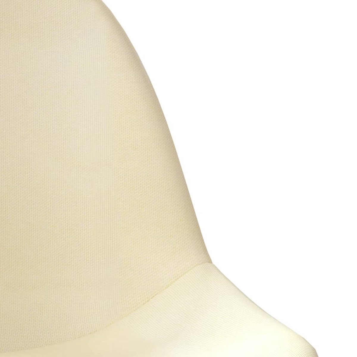 Vidaxl Eetkamerstoelen Draaibaar 4 St Stof Crèmekleurig