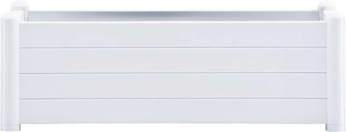 Vidaxl Plantenbak Verhoogd 100x43x35 Cm Pp - Wit
