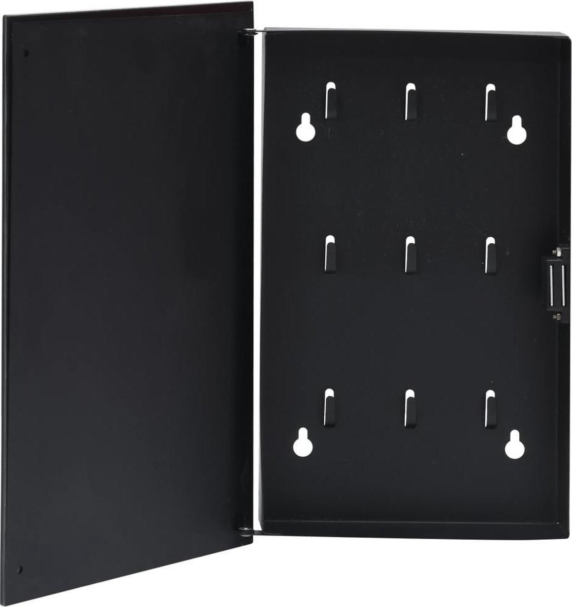 Vidaxl Sleutelkast Met Magneetbord 30x20x5,5 Cm - Zwart
