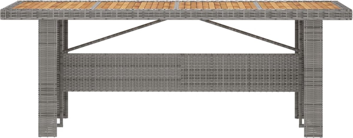 Vidaxl 9-delige Tuinset Met Kussens Poly Rattan - Grijs