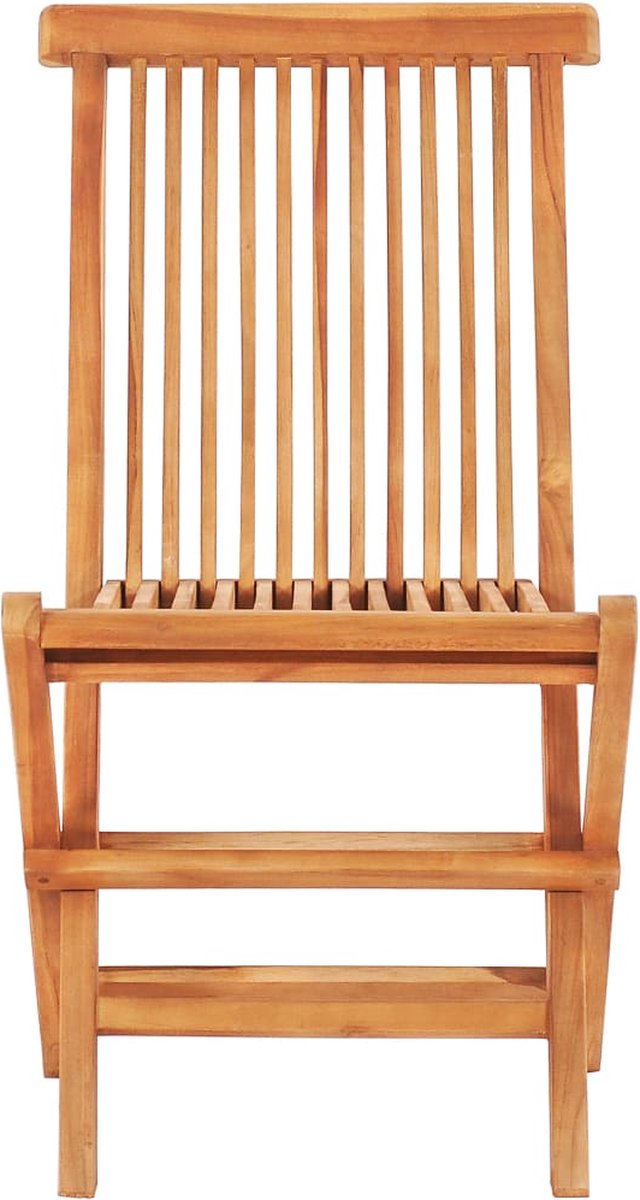 Vidaxl 3-delige Bistroset Mete Kussens Massief Teakhout - Zwart