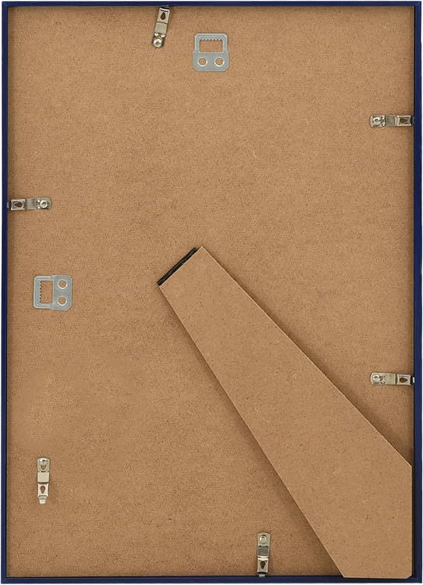 Vidaxl Fotolijsten 3 St Voor Wand Of Tafel 15x21 Cm Mdf - Blauw