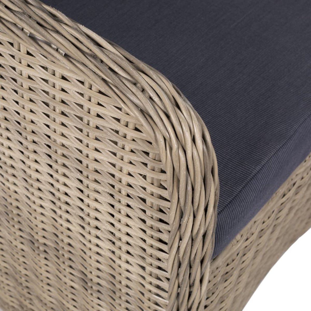 Vidaxl 9-delige Tuinset Poly Rattan - Bruin