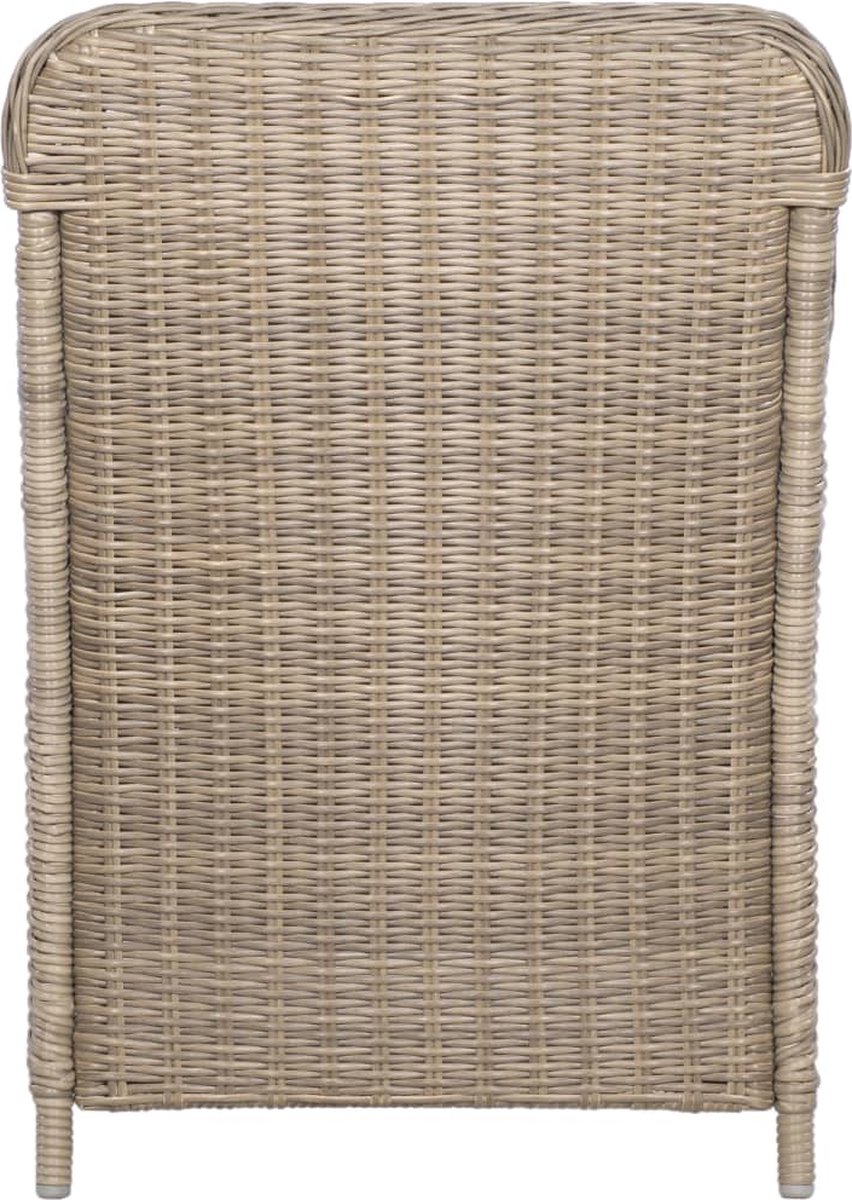 Vidaxl 9-delige Tuinset Poly Rattan - Bruin