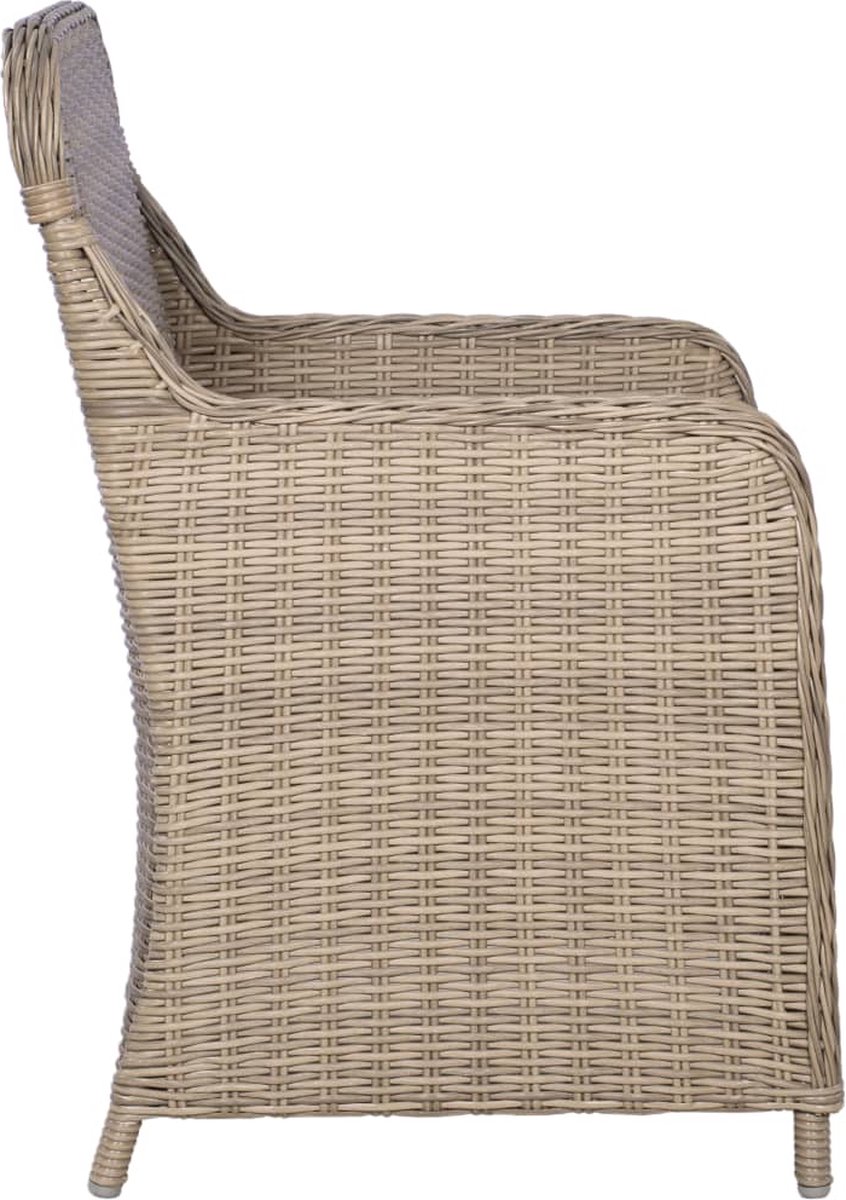 Vidaxl 9-delige Tuinset Poly Rattan - Bruin