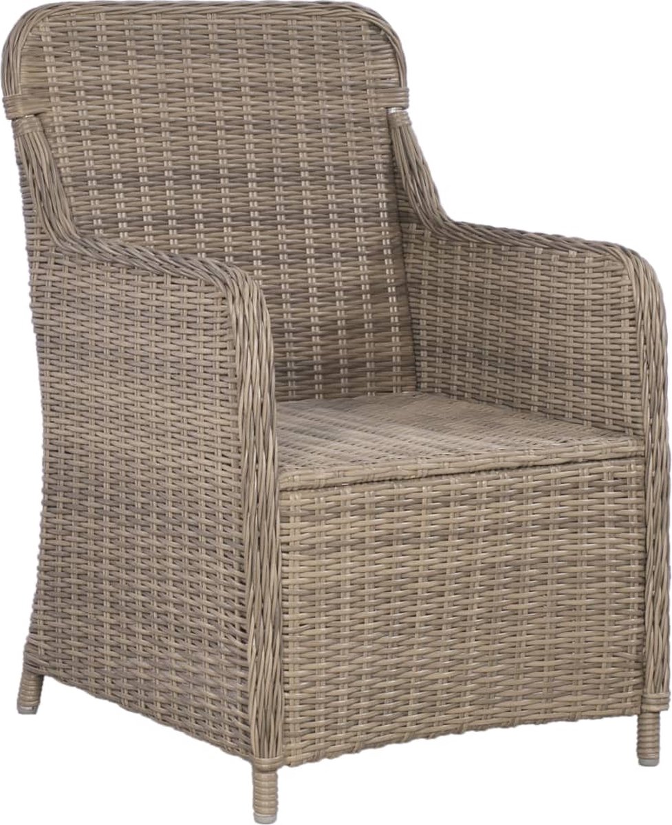 Vidaxl 9-delige Tuinset Poly Rattan - Bruin