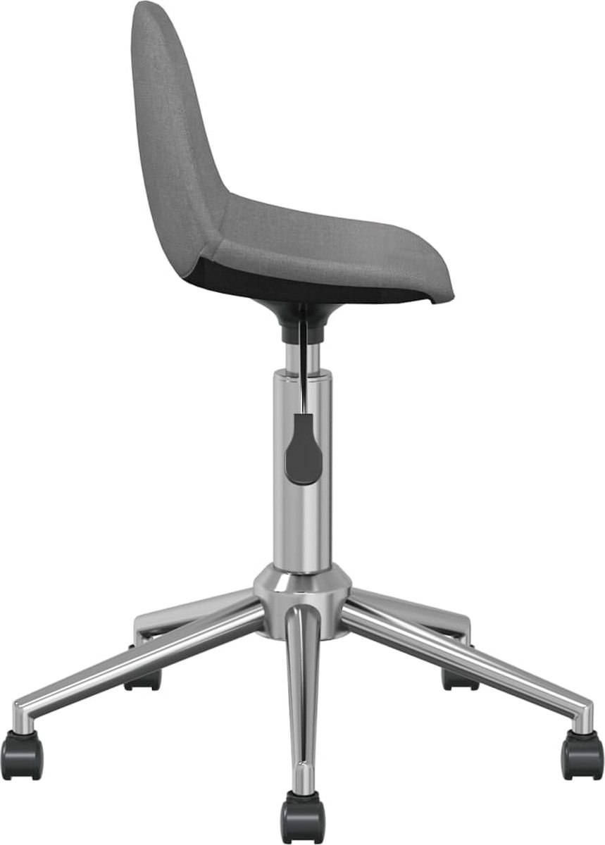 Vidaxl Eetkamerstoel Draaibaar Stof Licht - Grijs