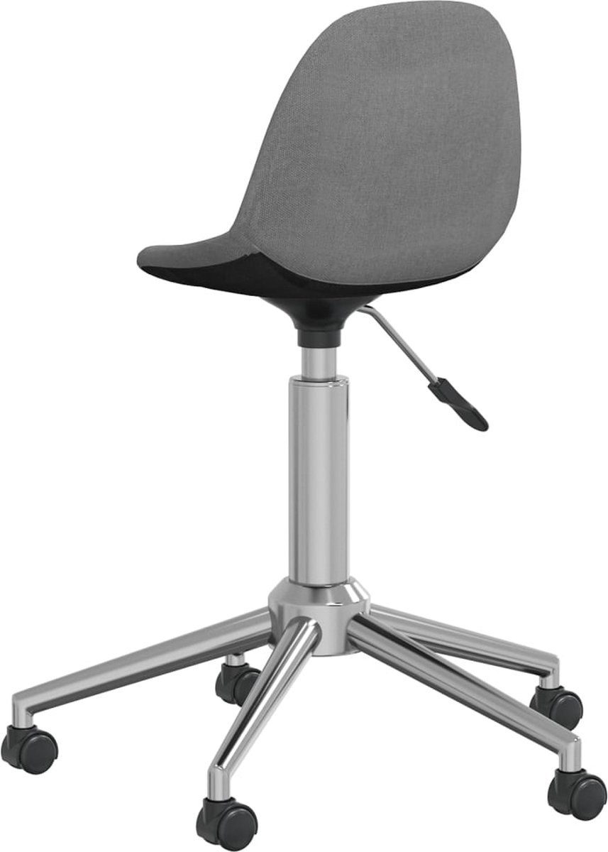 Vidaxl Eetkamerstoel Draaibaar Stof Licht - Grijs