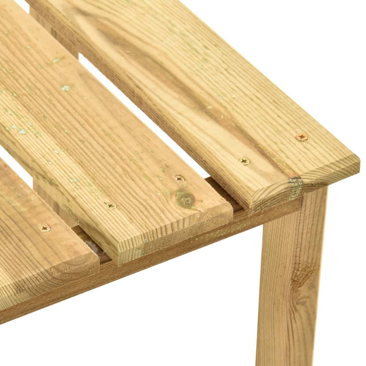 Vidaxl Bijzettafel Voor Ligbed 30x30x26 Cm Geïmpregneerd Grenenhout - Groen