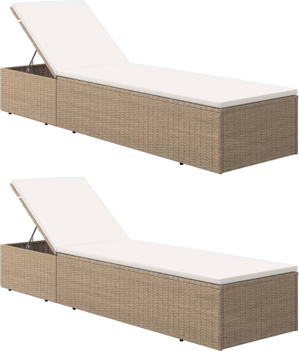 Vidaxl 9-delige Tuinset Poly Rattan - Bruin