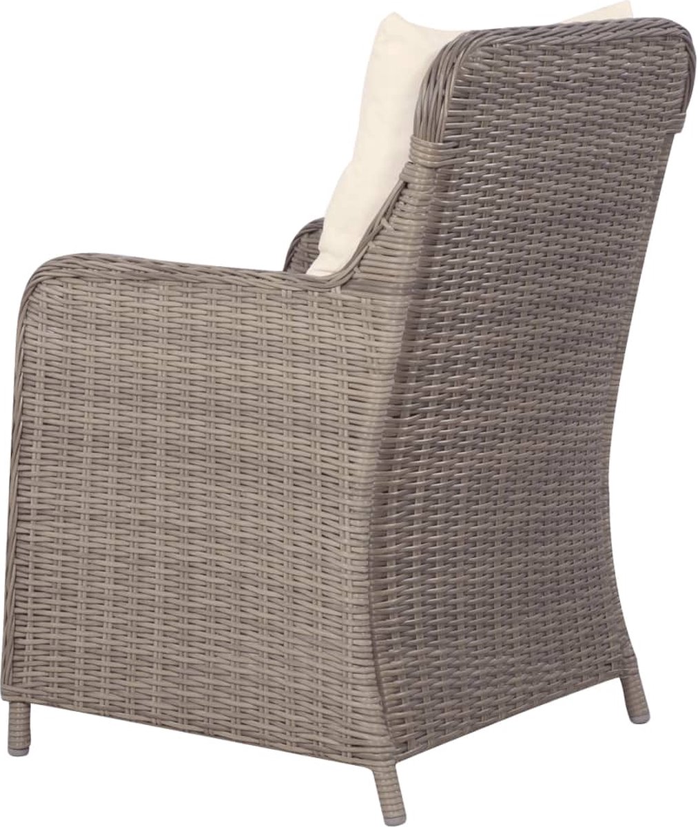 Vidaxl 9-delige Tuinset Poly Rattan - Bruin