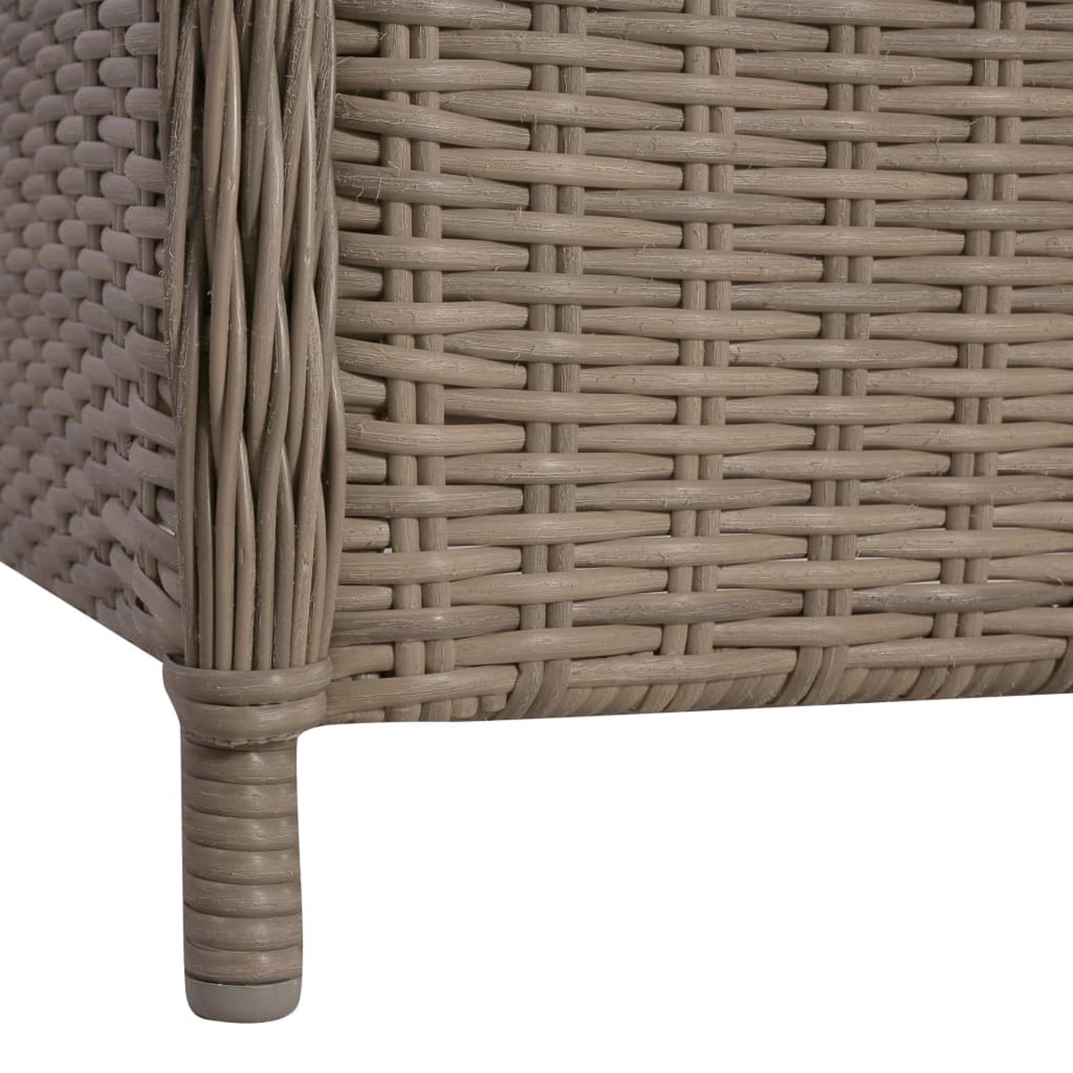 Vidaxl 9-delige Tuinset Poly Rattan - Bruin