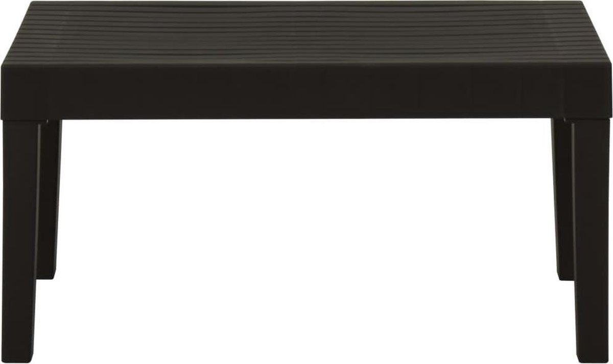 Vidaxl Loungetafel Kunststof - Grijs