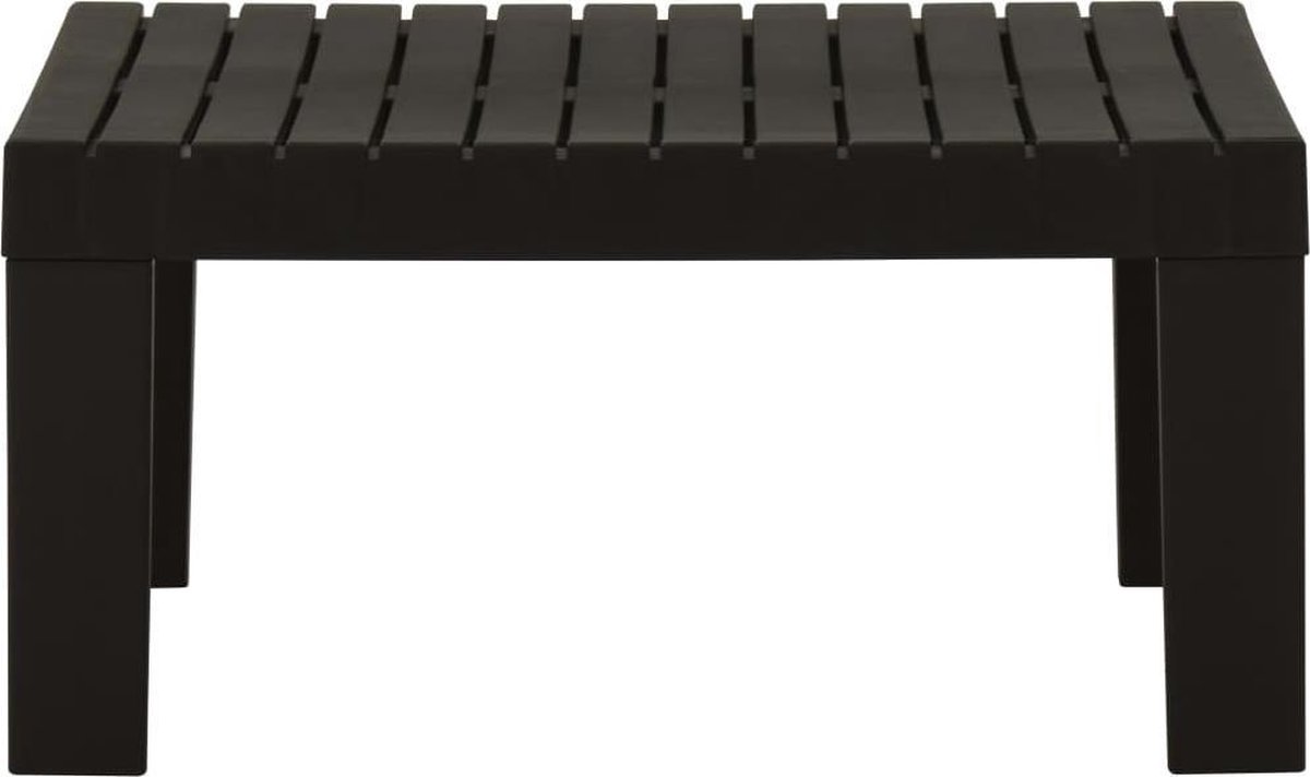 Vidaxl Loungetafel Kunststof - Grijs