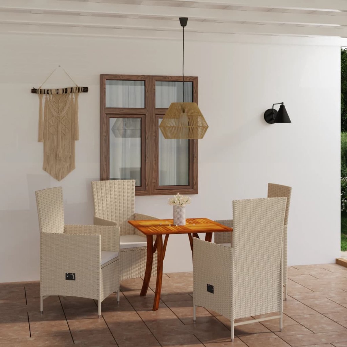 Vidaxl 5-delige Tuinset - Beige