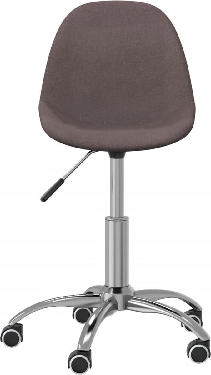 Vidaxl Eetkamerstoelen Draaibaar 2 St Stof Taupe