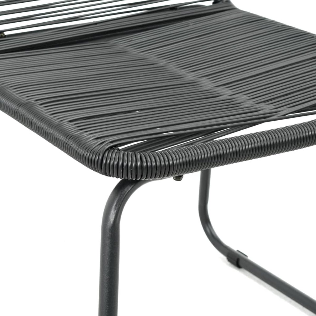 Vidaxl 3-delige Tuinset Pvc-rattan En Bruin - Zwart
