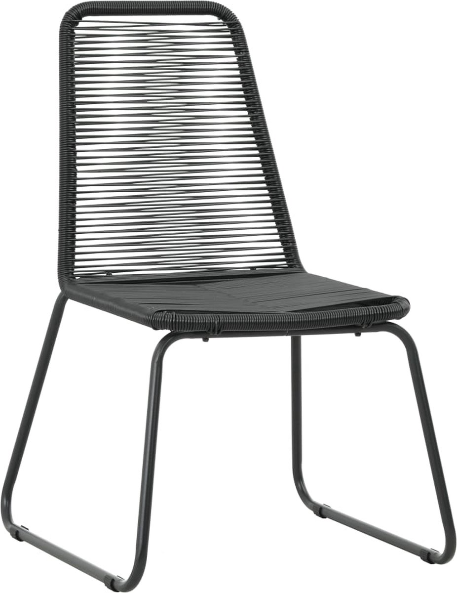 Vidaxl 3-delige Tuinset Pvc-rattan En Bruin - Zwart